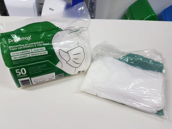 Mascarilla para Adultos Triple Capa de 50 piezas. - Imagen 3