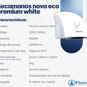 Secamanos Nova Eco Premium White New