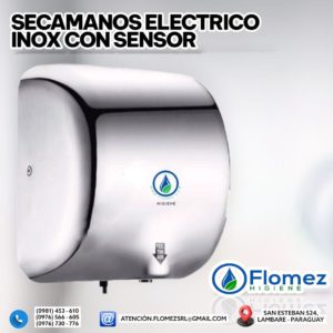 Secamanos Eléctrico Inox con Sensor