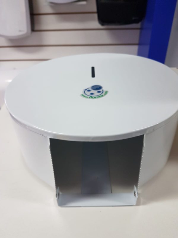 Dispenser Higienico Esmaltado Blanco C/ Porta Candado - Imagen 2