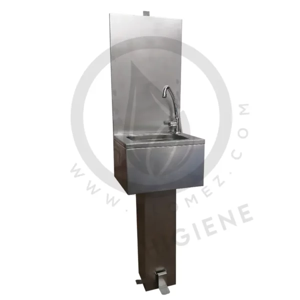 Pedestal lavamanos acero inoxidable