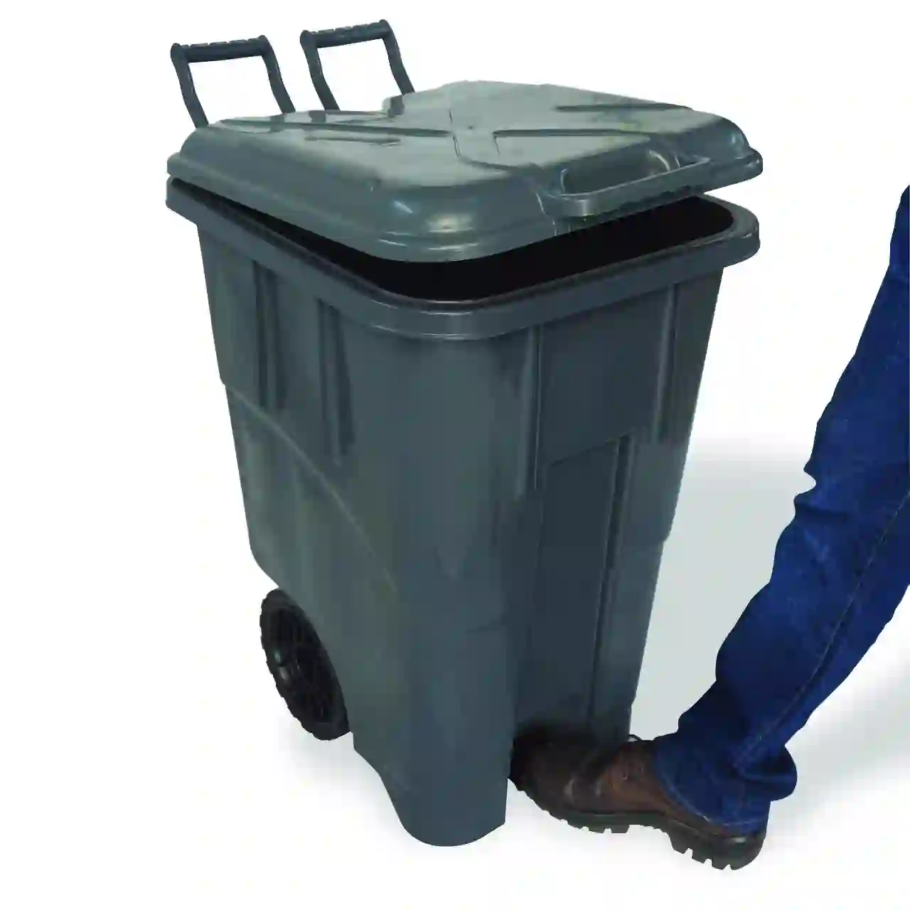 Basurero plastico con tapa y pedal deals