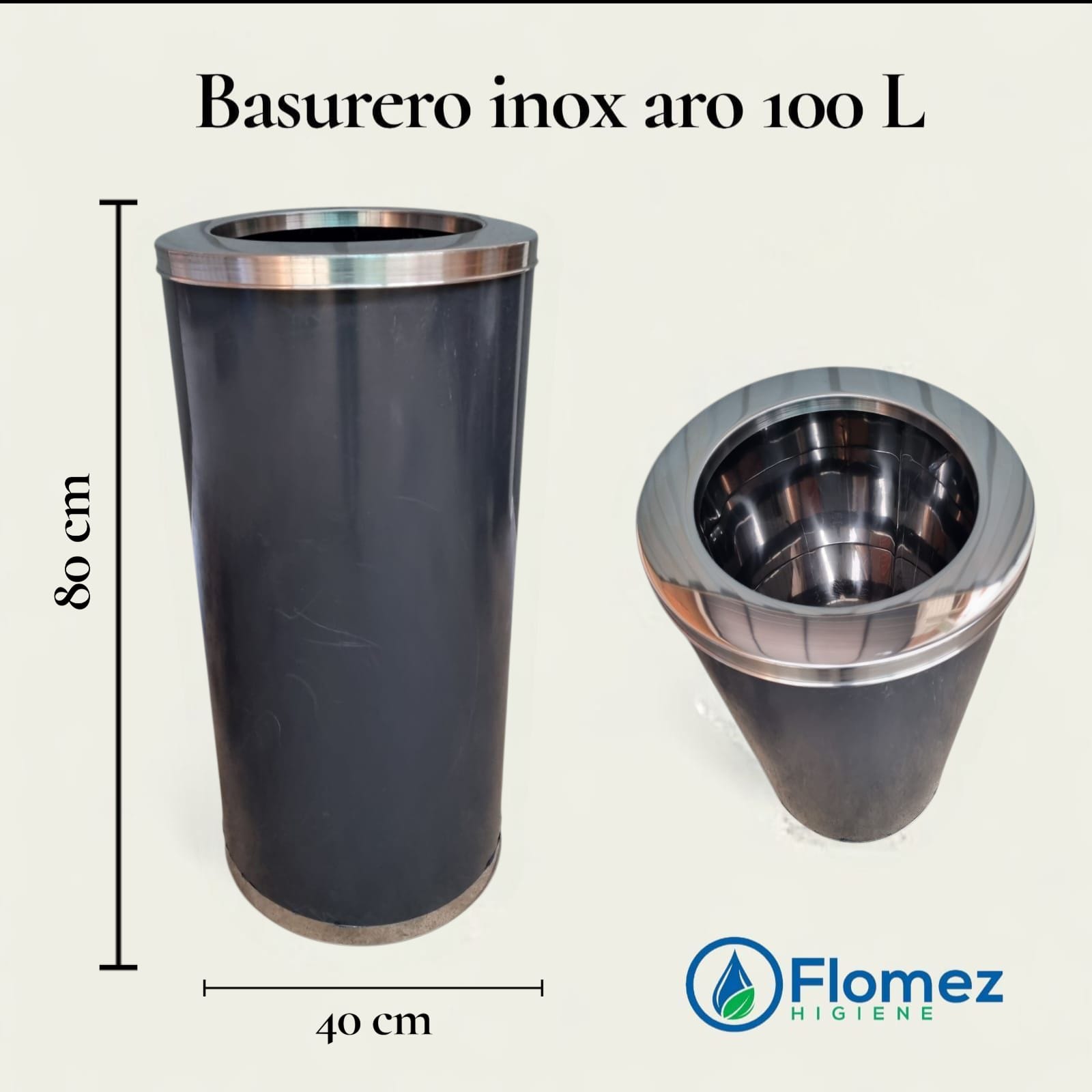 BASURERO INOX ARO - Imagen 4