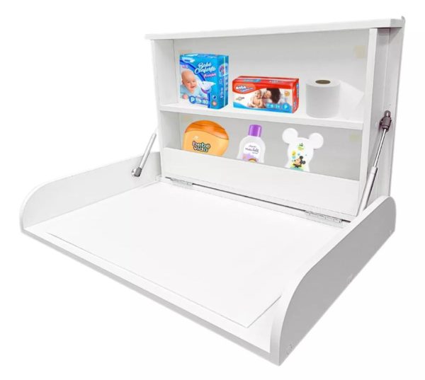 Cambiador de Bebe - Fijo de Pared - MDF - Imagen 2