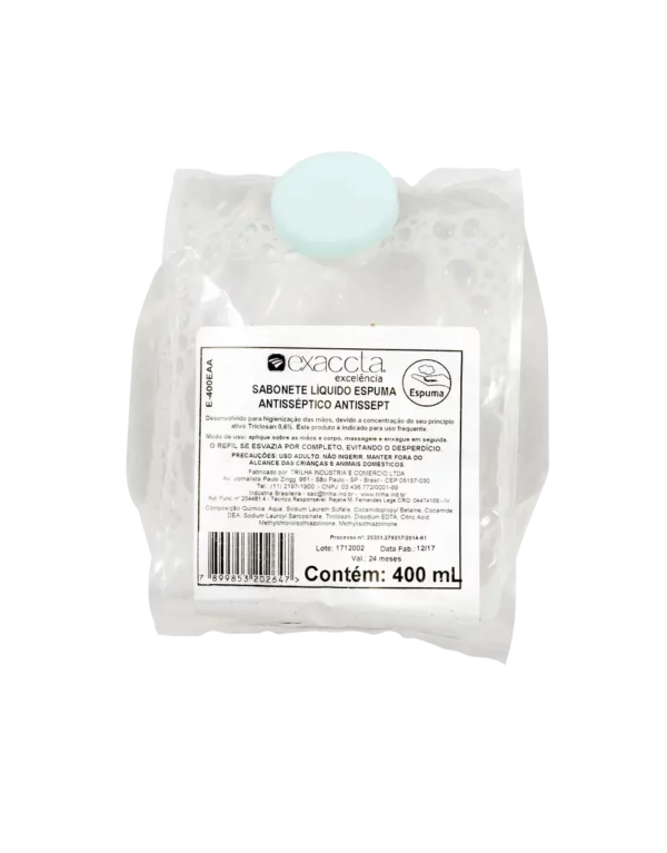 Refil Alcohol 70% Liquido Espuma 400mL