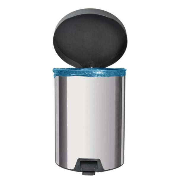 Basurero Inox pedal 12 L Nuevo Tramontina - Imagen 2