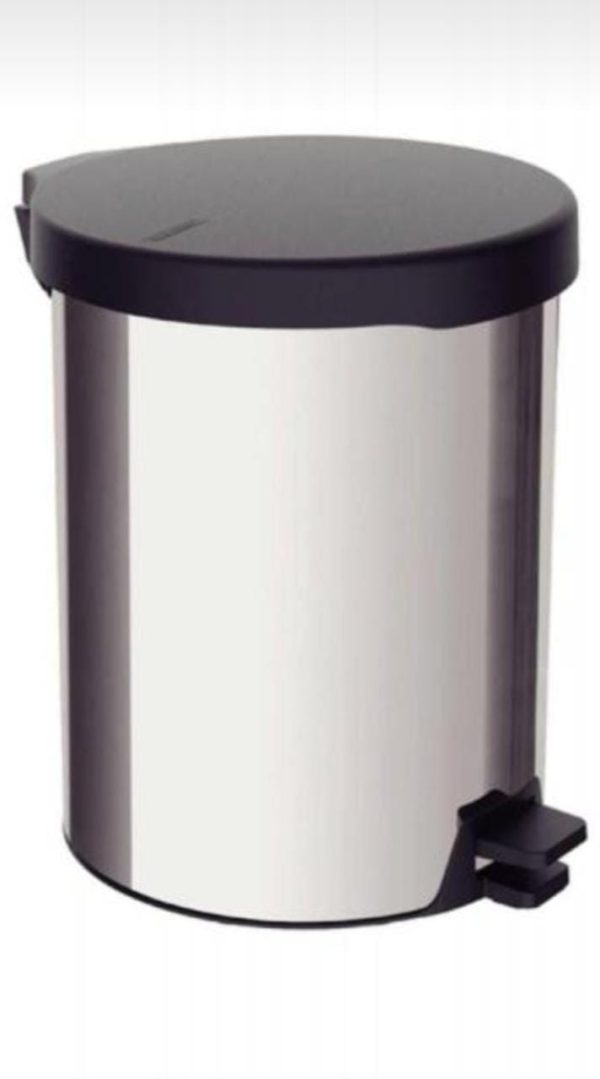 Basurero Inox pedal 12 L Nuevo Tramontina