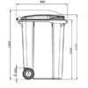 Basurero 360 L sin Pedal - Imagen 9