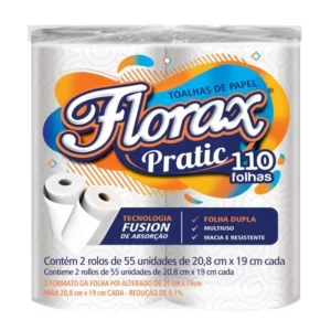 Papel Toalla Multiuso FLORAX pack x2 (110 Hojas)