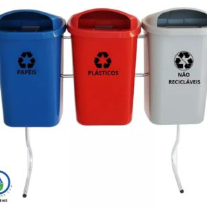 Basureros Boca Abierta con Soporte NJ