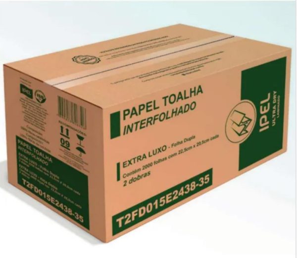 Papel Intercalada IPEL Ultra Dry 38 g. 2000 hojas