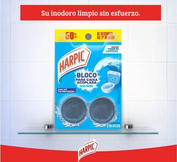 Bloque Caja Sanitaria Harpic, x 2