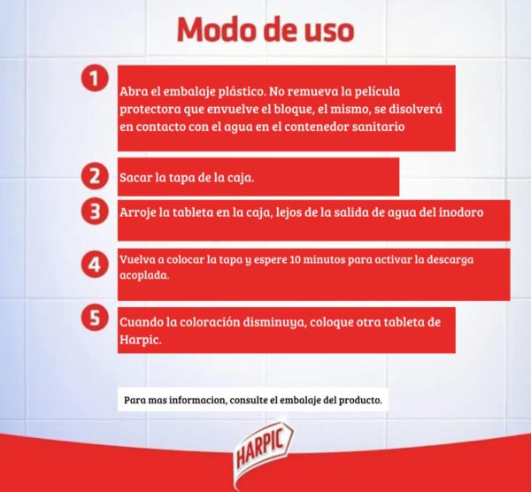 Bloque Caja Sanitaria Harpic, x 2 - Imagen 2