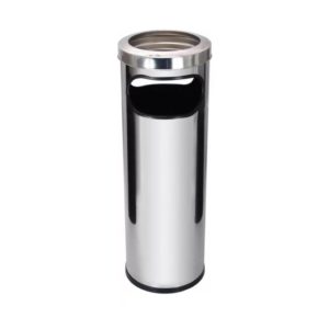 Basurero Cenicero Inoxidable Gogle con Aro, 30 L