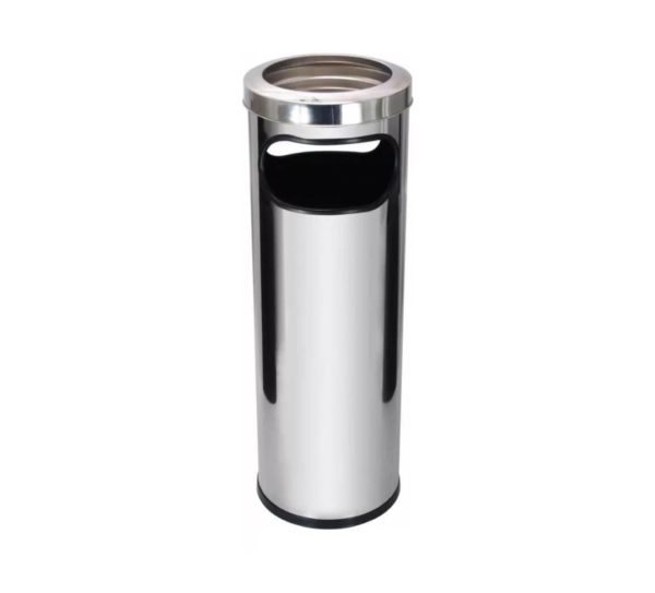 Basurero Cenicero Inoxidable Gogle con Aro, 30 L