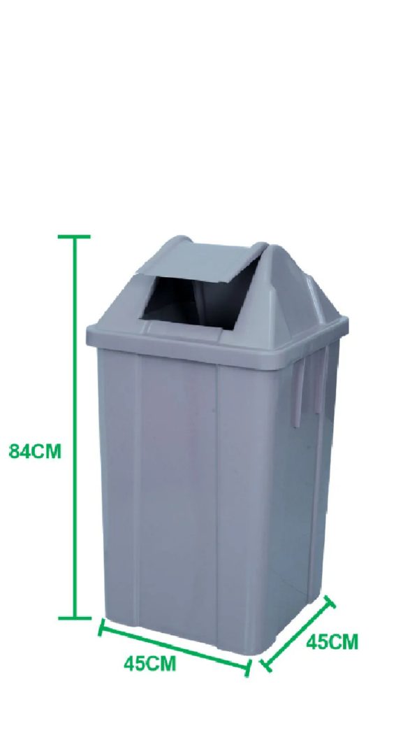 Basurero Basculante de 100 L Cuadra (85x45x45 cm) - Imagen 4