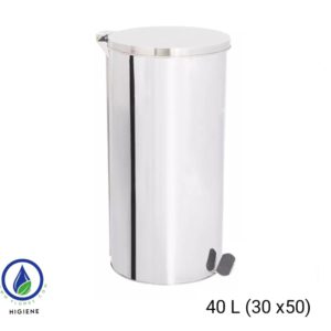 Basurero Inox 40 L (30 x50) c/ Pedal Winn