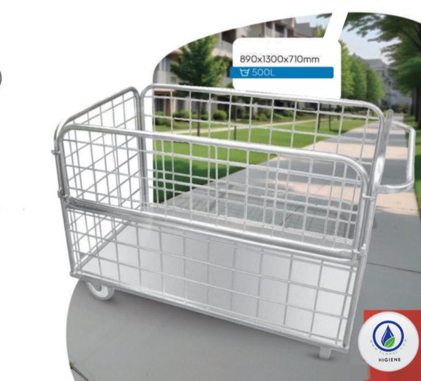 Carro de Producción/Condominio con Base Cerrada, 500 L - Imagen 2