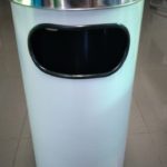 Basurero Cenicero Inoxidable con Aro, 50 L (30 x70) - Imagen 3