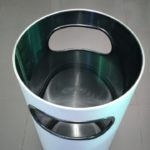 Basurero Cenicero Inoxidable con Aro, 50 L (30 x70) - Imagen 2