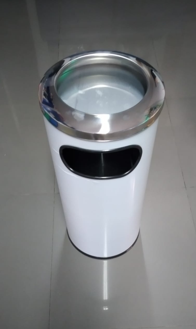 Basurero Cenicero Inoxidable con Aro, 50 L (30 x70)