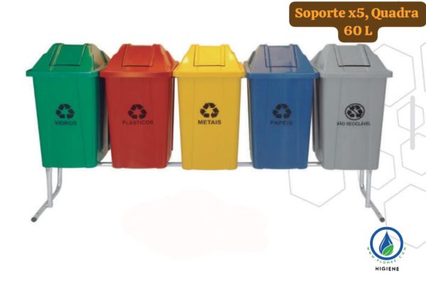 Soporte Set x 5, Quadra Basculante, 60 L