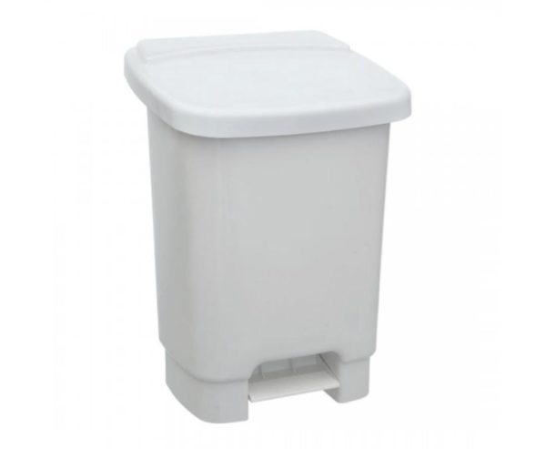 Basurero Pedal Blanco Forte Santana, 35 L