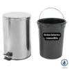 Basu Inox Pedal  Mkt Vonder/Mor (45 x 29 ), 20 L - Imagen 4