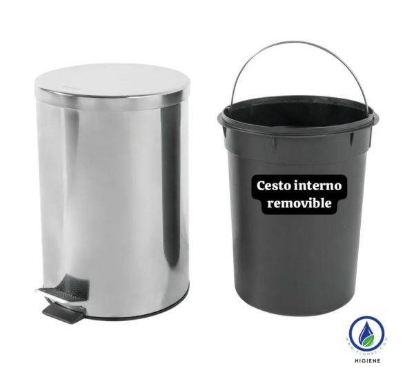 Basu Inox Pedal  Mkt Vonder/Mor (45 x 29 ), 20 L - Imagen 4
