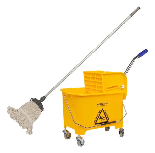 Kit Carro Mopa Pro, 20 L, cabo, soporte y Mopa Humeda.