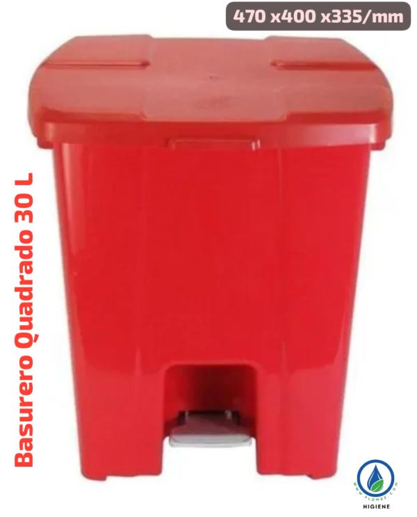 Basurero Quadrado c/ Pedal, 30 L - Imagen 5