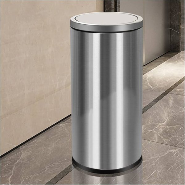Basurero Inoxidable SPS, 22 L. (24 x 51 cm) - Imagen 2