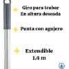 Kit Carro Mopa Pro, 20 L, cabo, soporte y Mopa Humeda. - Imagen 4