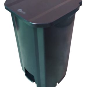 Basurero Pedal Negro Tonk, 100 L.