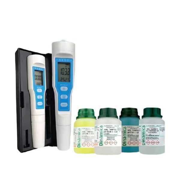 Kit Medidor de pH digital bolsillo C/ kit de solución (pH 4, 7, 10) - Imagen 2