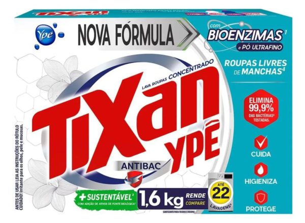 Jabon Polvo TIXAN AntiBac. 1.6 kg.