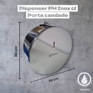 Dispenser PH Inox c/ Porta Candado