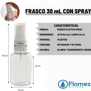 FRASCO 30 mL CON SPRAY