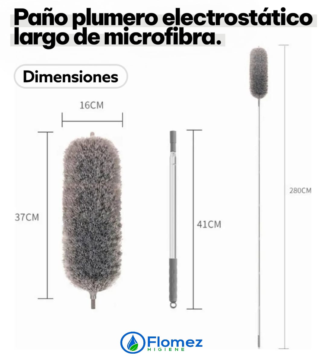 Paño plumero electroestatico de microfibra
