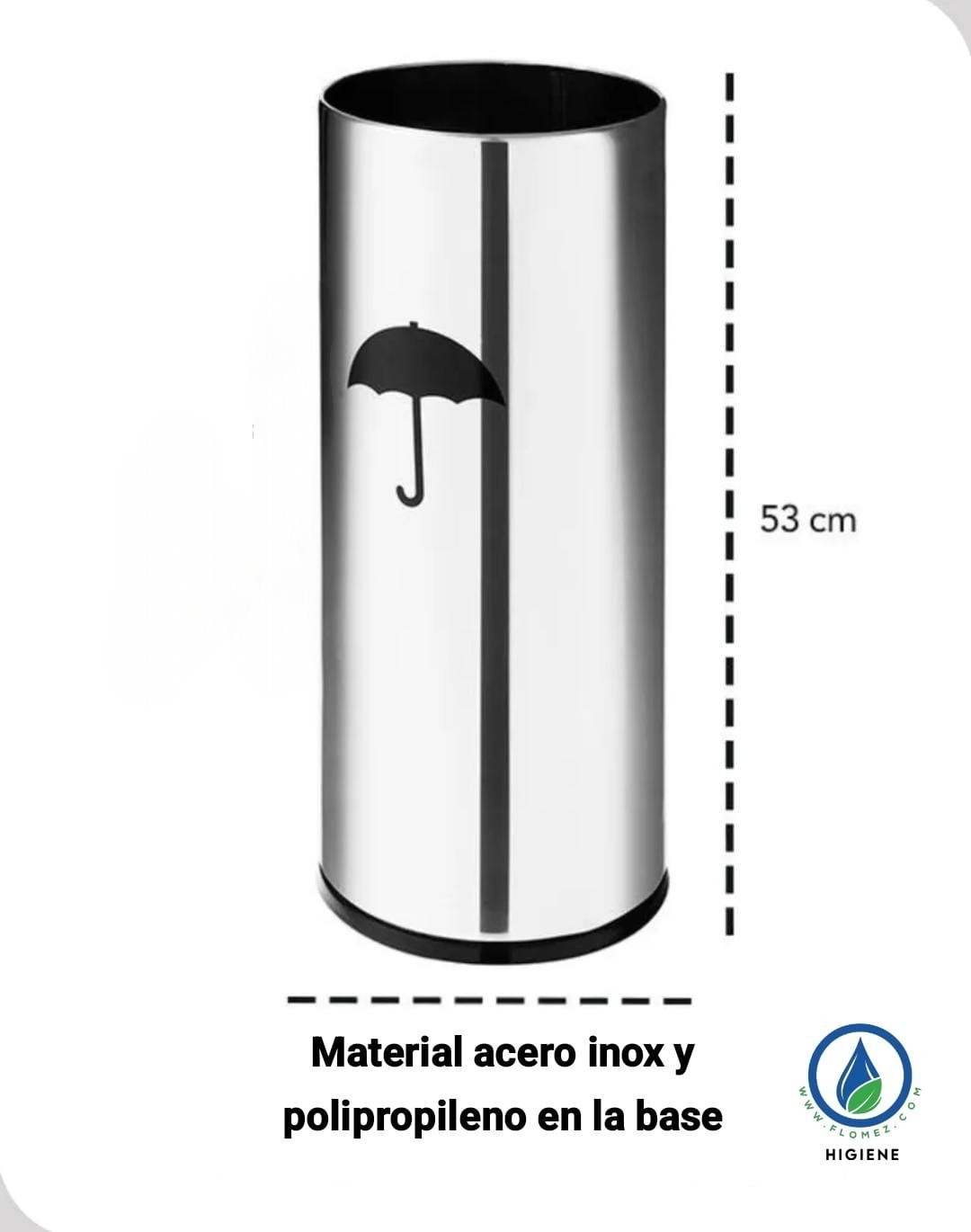 Porta paraguas inoxidable