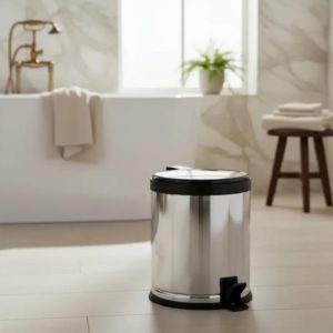 Basurero inox pedal tapa PLA VI, 12  L