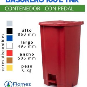 BASURERO 100 L TNK PEDAL