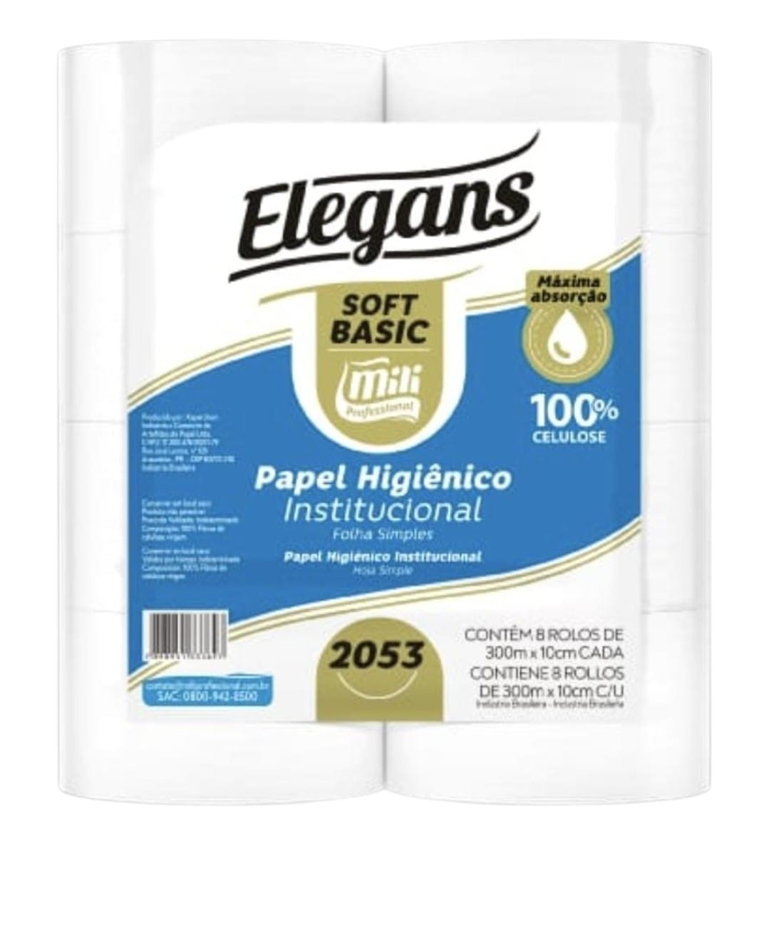 Papel Higienico Mili Soft Basic x8 u.
