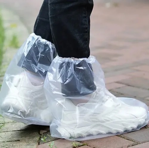CUBRE CALZADO POLIETILENO c/ ELASTICO TRANSPARENTE. - Imagen 3